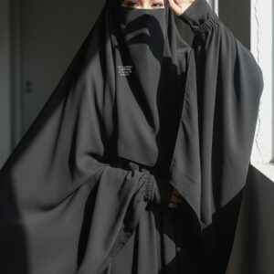 premium black abaya set